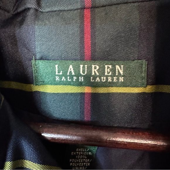 Lauren Ralph Lauren Equestrian Polo Plaid Tartan Quilted Vest w/ Leather Trim S - Picture 2 of 13
